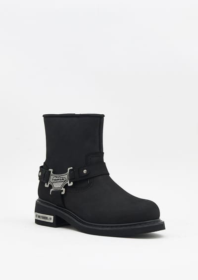 Harley Davidson Harley Davidson Estes Kadın Siyah Nubuk Bot