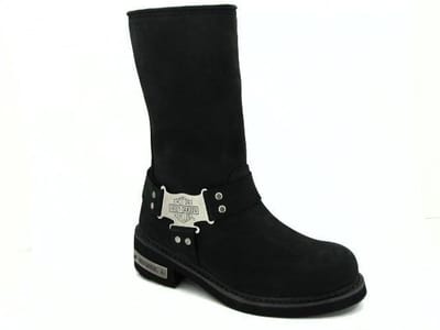 Harley Davidson Harley Davidson Ian Erkek Nubuk Siyah Çizme