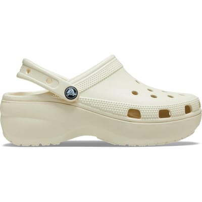 Crocs Crocs Classic Platform Clog 206750-2Y2 Kadın Kemik Rengi Terlik