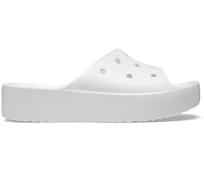 Crocs Crocs Classic Platform Clog 208180-100 Kadın Beyaz Terlik