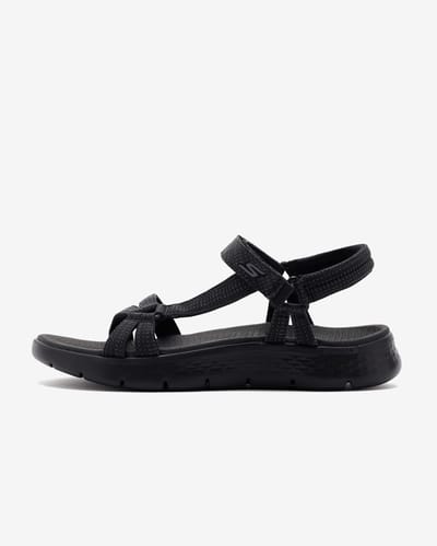 Skechers Skechers Go Walk Flex Sandal - Sublime 141451 BBK Kadın Siyah Sandalet