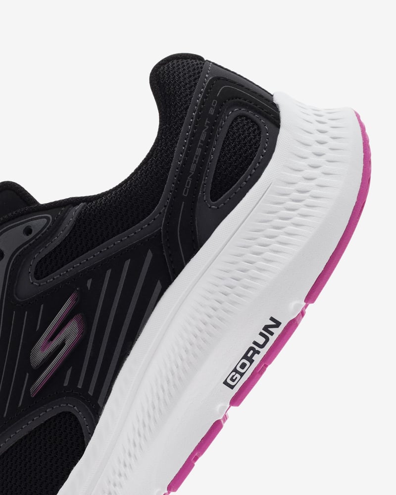 Skechers Skechers Go Run Consistent 2.0 - Advantage 128606 BKFS Kadın Siyah Koşu Ayakkabısı - 7