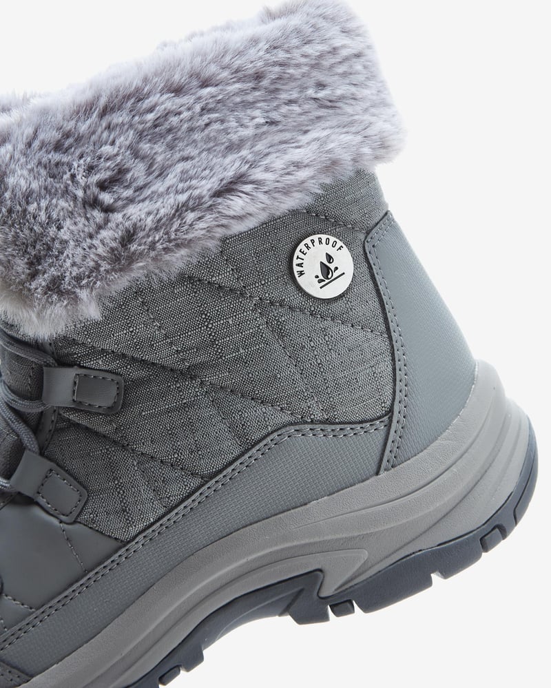 Skechers Skechers Trego - Winter Feelings 167431 GRY Kadın Gri Bot - 7