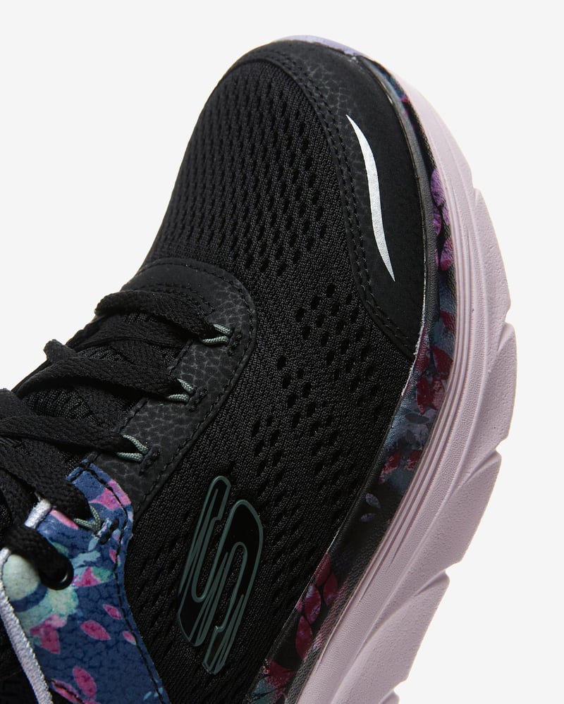 Skechers Skechers D'lux Walker - Floral Habits 149609 BKPR Kadın Siyah Yürüyüş Ayakkabısı - 8