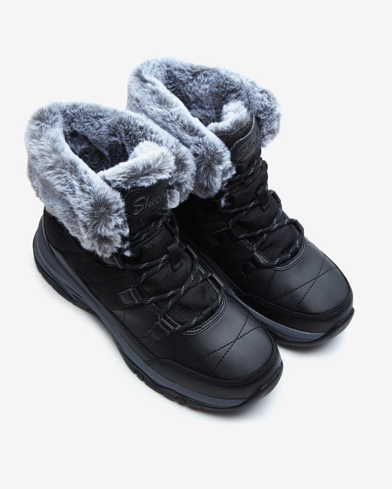 Skechers Skechers Trego - Winter Feelings 167431 BLK Kadın Siyah Outdoor Bot - 6