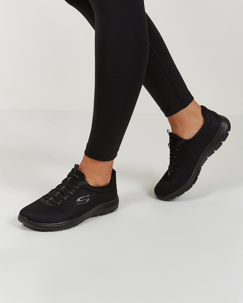 Skechers Skechers Summits 12980 BBK Kadın Siyah Günlük Ayakkabı - 7