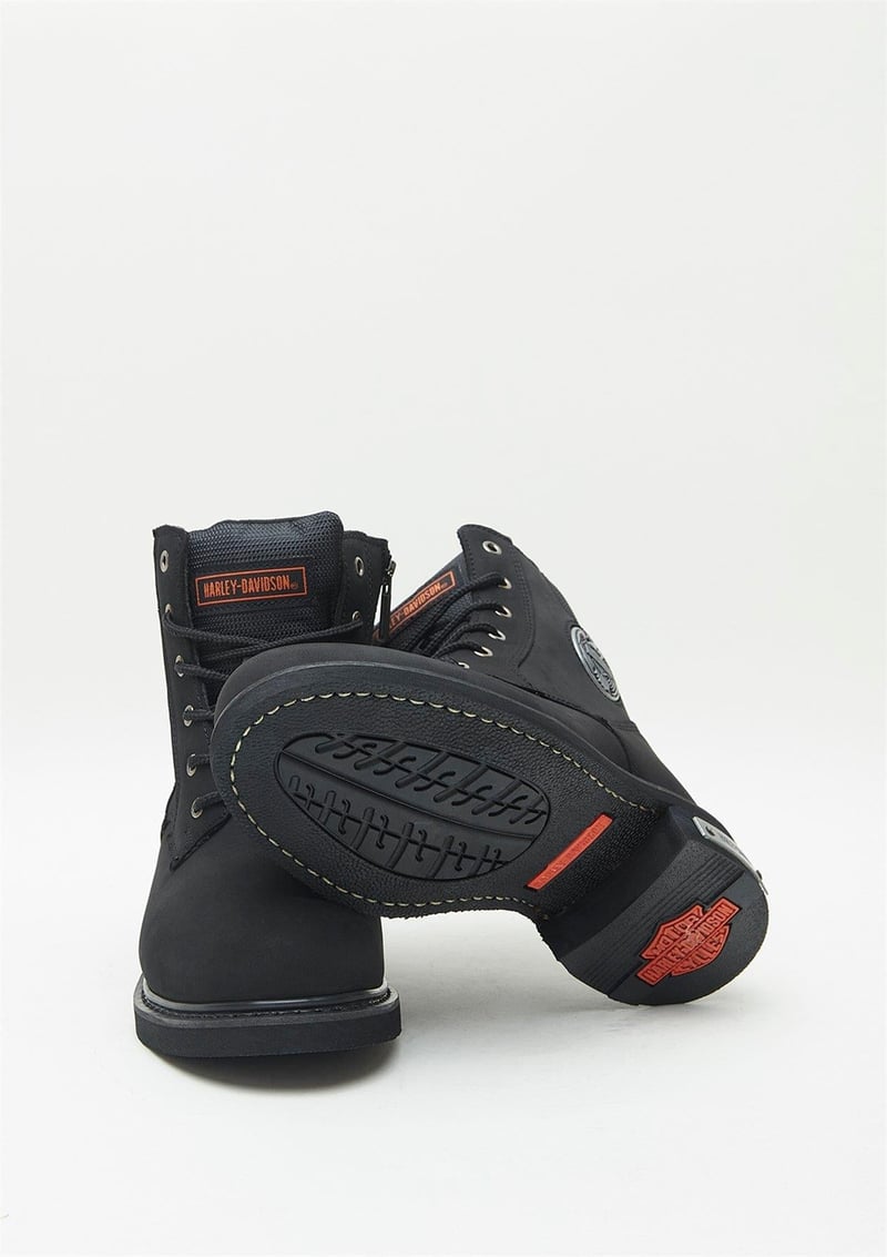 Harley Davidson Harley Davidson Jim Erkek Siyah Nubuk Bot - 5