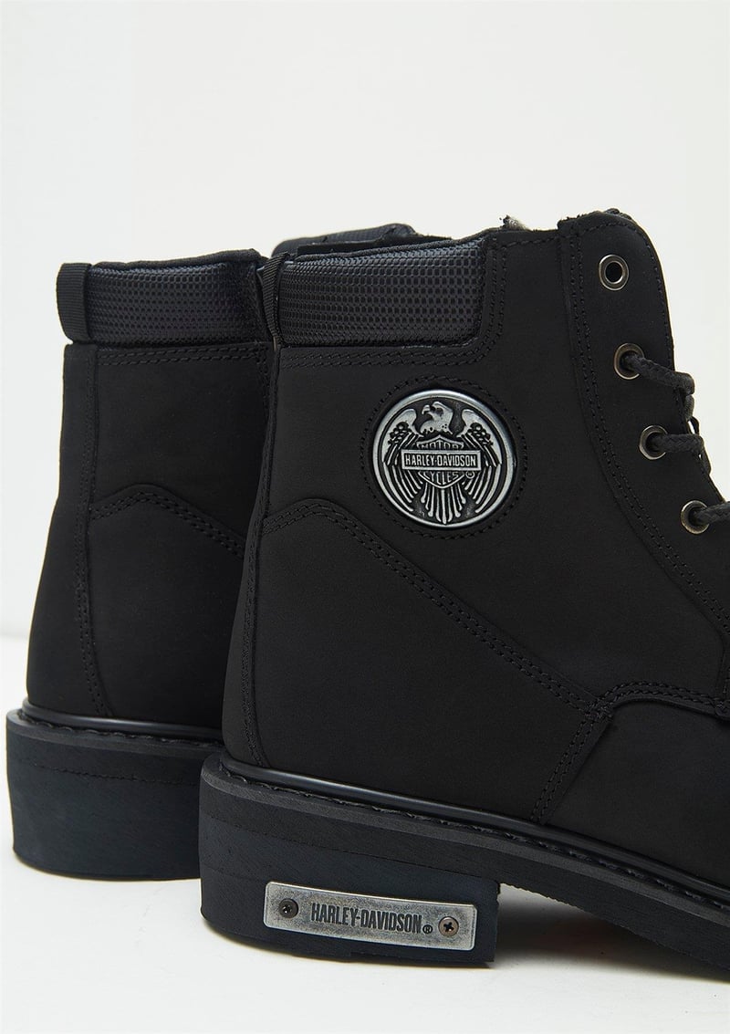 Harley Davidson Harley Davidson Jim Erkek Siyah Nubuk Bot - 6