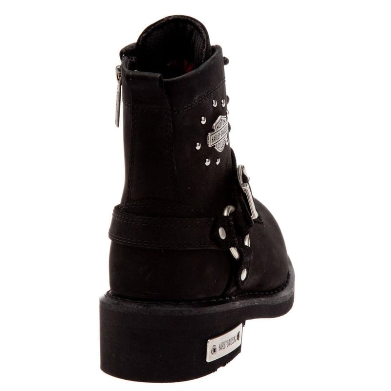 Harley Davidson Harley Davidson Becky Kadın Nubuk Siyah Bot - 4