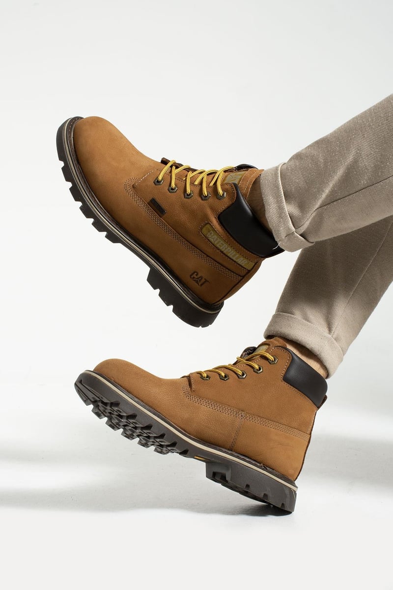 Caterpillar Caterpillar Founder-X WP Brown Erkek Nubuk Kahverengi Bot 015M101316 - 2