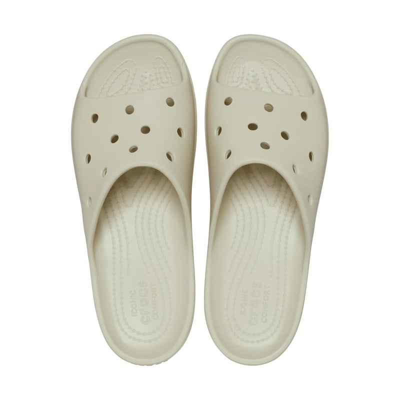 Crocs Crocs Classic Platform Clog 208180-2Y2 Kadın Bej Terlik - 4