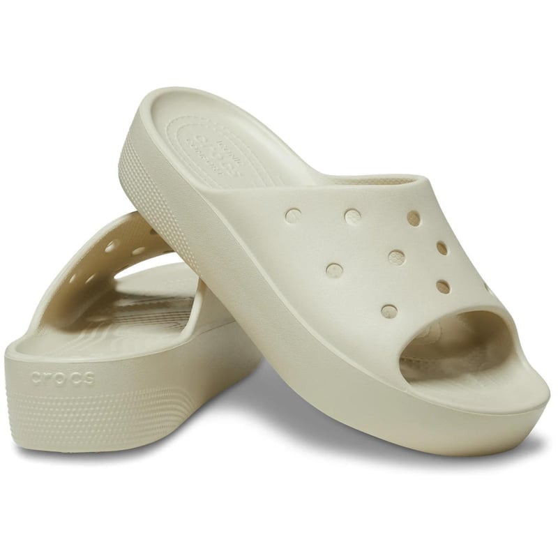 Crocs Crocs Classic Platform Clog 208180-2Y2 Kadın Bej Terlik - 3