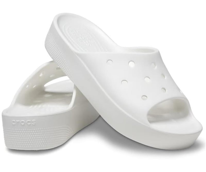 Crocs Crocs Classic Platform Clog 208180-100 Kadın Beyaz Terlik - 3